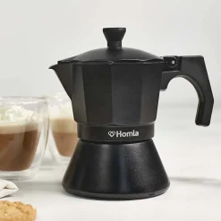 HOMLA Kawiarka Mia Mokka Czarna 3 Cups Czarny