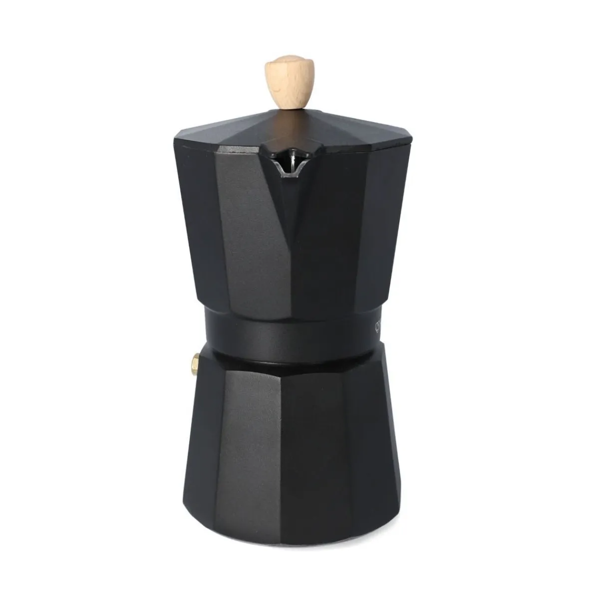 HOMLA Kawiarka Mia Mokka Czarna Z Drewnianym Uchwytem 6 Cup Czarny Clearance