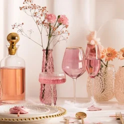 HOMLA Kieliszek Felice Do Wina 0.50 Rozowy Clearance