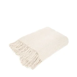 HOMLA Koc Chenille Szenilowy Ecru 130X170 Cm Hot