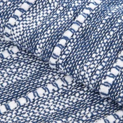 HOMLA Koc Risa Granatowy Z Przeszyciami 130X170 Clearance