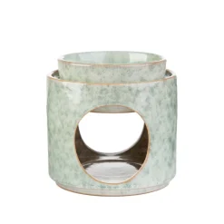 HOMLA Kominek Soleto Ceramiczny Zielony 9X9X10 Cm Clearance