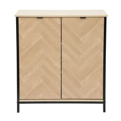 HOMLA Komoda Swen Naturalna Z Metalowymi Nogami 80X40X88 Cm Sale