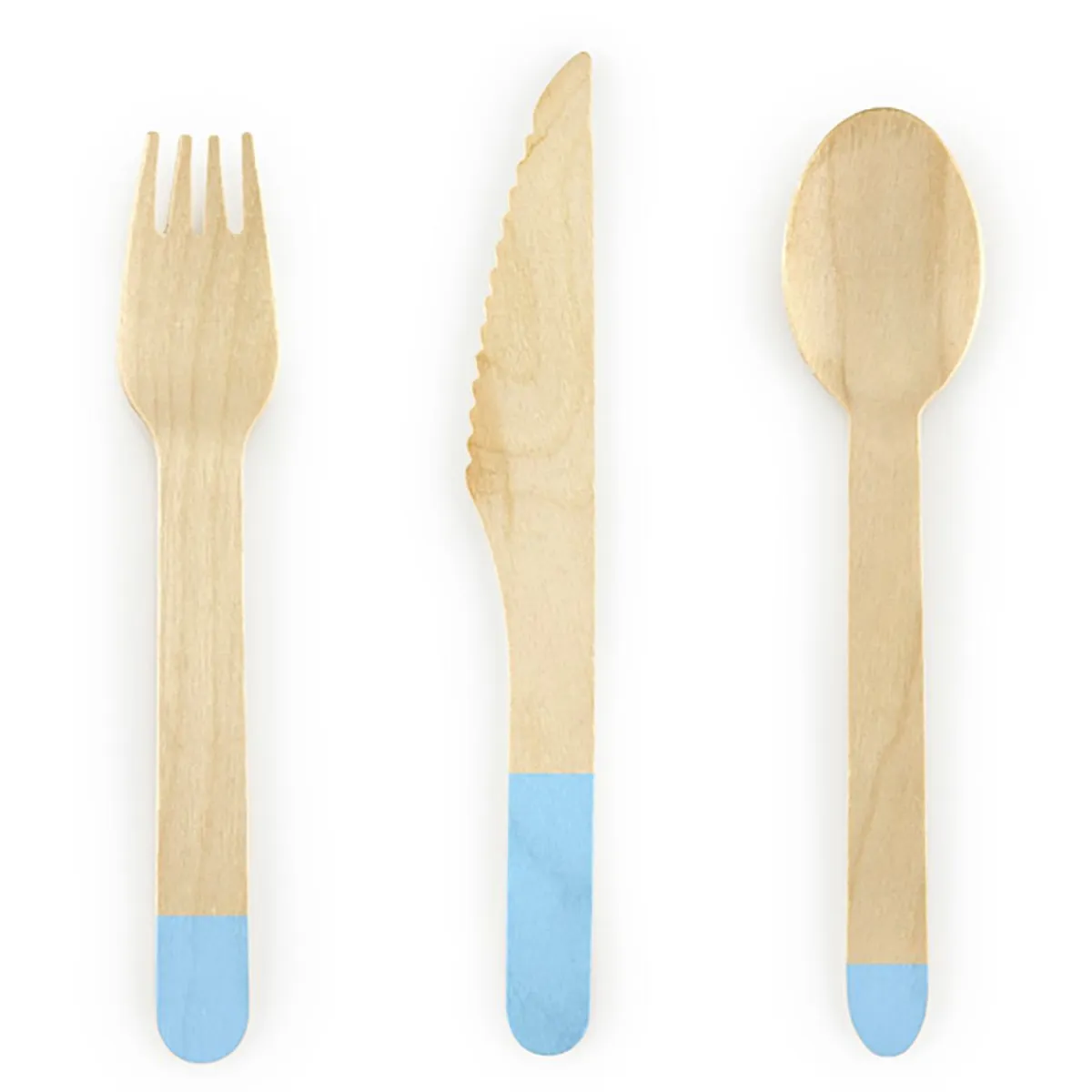 PARTYDECO Komplet Sztućców Wooden Drewnianych 6 Os. Naturalny Sale