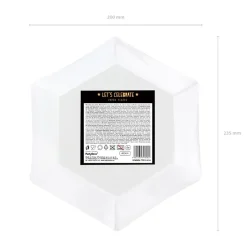 PARTYDECO Komplet Talerzy Black Papierowych 6 Szt. Fi 23 Cm Czarny New