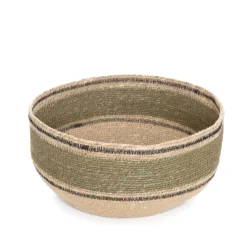 HOMLA Kosz Do Przechowywania Maura W Zielone Paski 23X23X13 Cm Sale