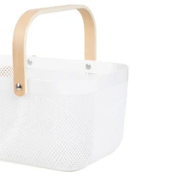 HOMLA Kosz Elijah Bialy 24.5X40X19Cm Discount