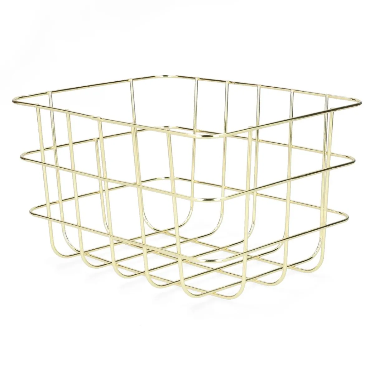 HOMLA Kosz Voss Metalowy 25,5X20,5X15 Cm Zloty New