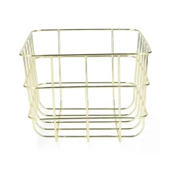 HOMLA Kosz Voss Metalowy 25,5X20,5X15 Cm Zloty New