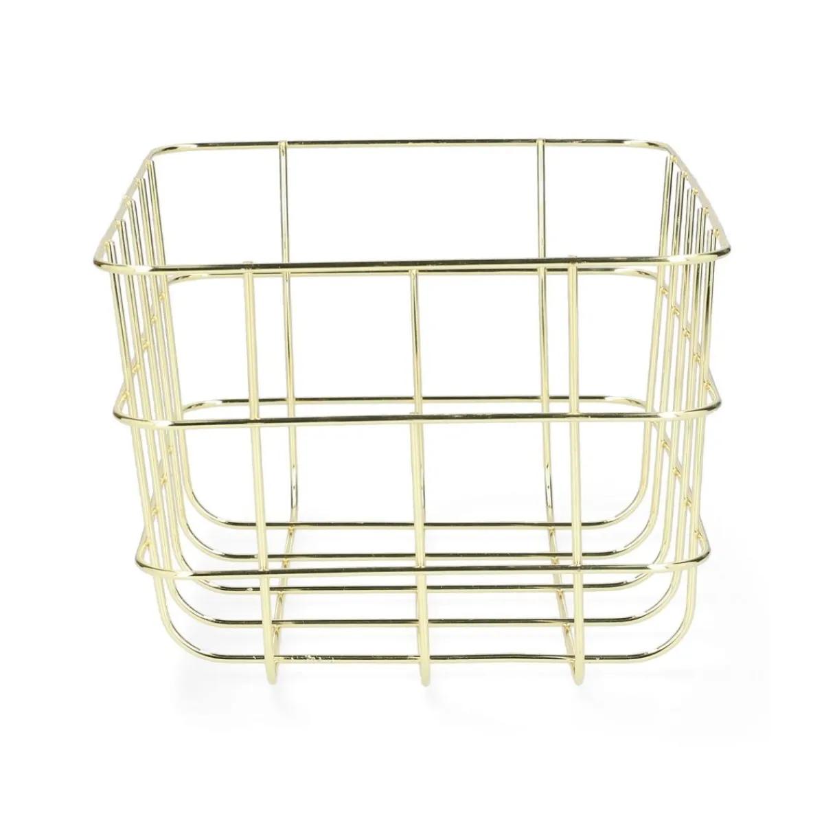 HOMLA Kosz Voss Metalowy 25,5X20,5X15 Cm Zloty New