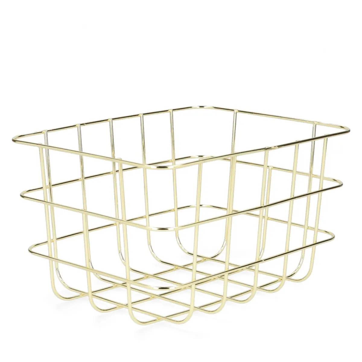 HOMLA Kosz Voss Metalowy 25,5X20,5X15 Cm Zloty New