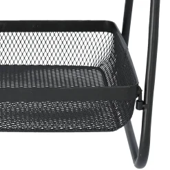 HOMLA Koszyk Gridio Dwupietrowy Prostokatny 51X38X25 Cm Czarny Hot