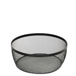 HOMLA Koszyk Gridio Okragly 26X10 Cm Czarny Best
