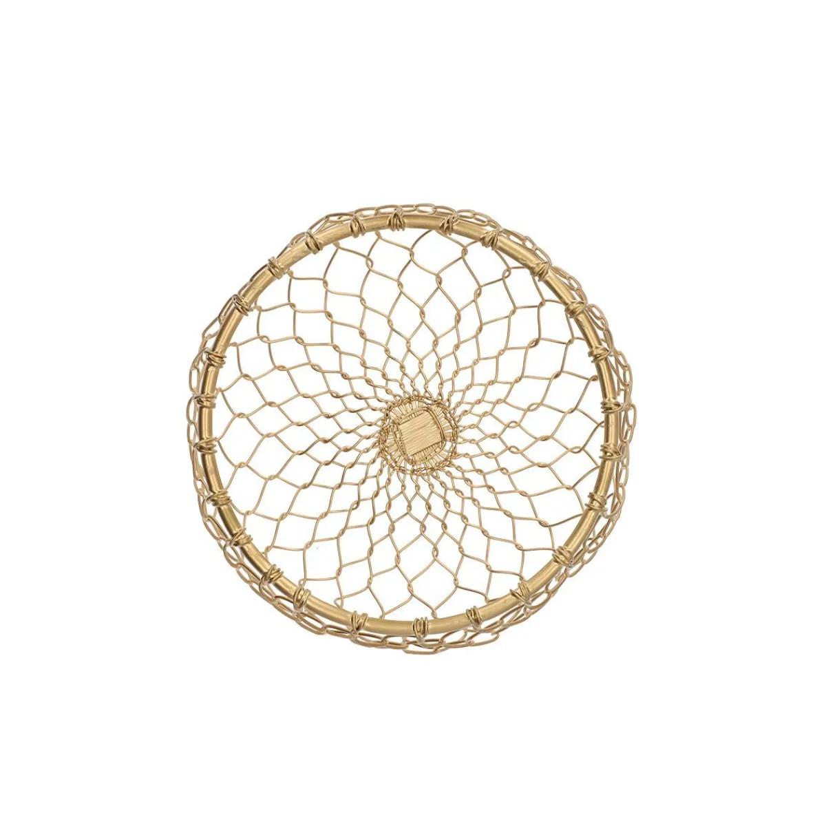 HOMLA Koszyk Rissa Okragly S 18X9 Cm Zloty Discount