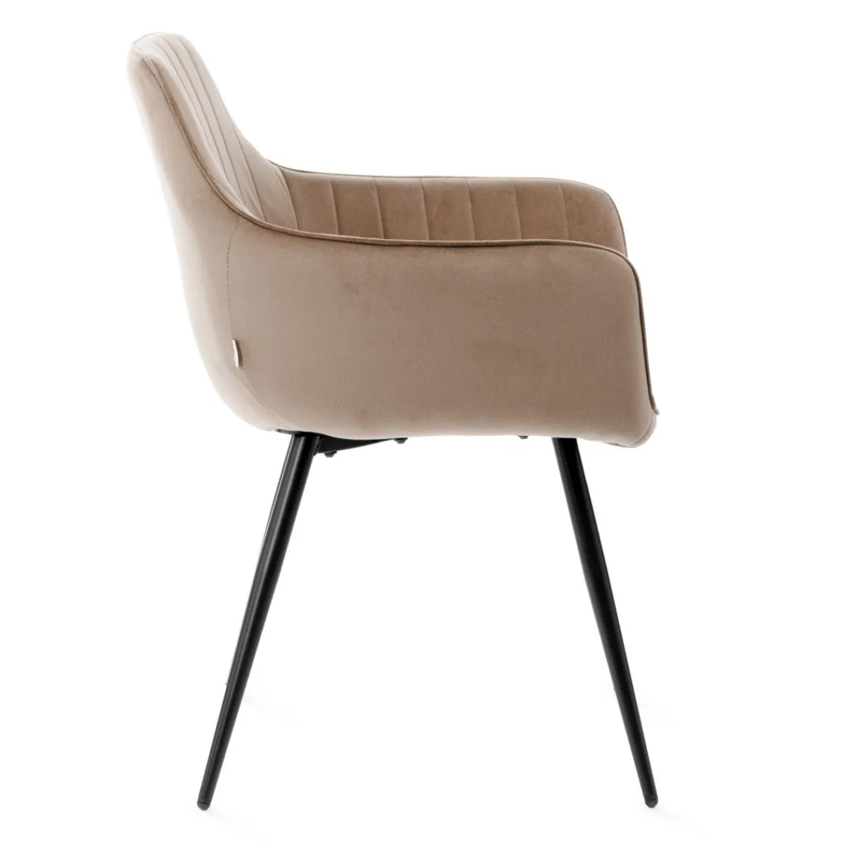 HOMLA Krzeslo Andre Welurowe Brazowe 56X61X86 Cm Brazowy Hot