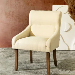 HOMLA Krzeslo Aureva Bezowe 65X56X88Cm Discount