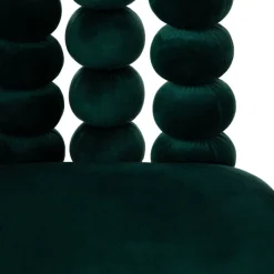 HOMLA Krzeslo Bubble Beam Welurowe Zielone 56,5X52X87 Cm Discount