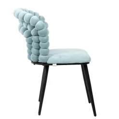 HOMLA Krzeslo Bubble Verse Welurowe Turkusowe 48X65X81 Cm New