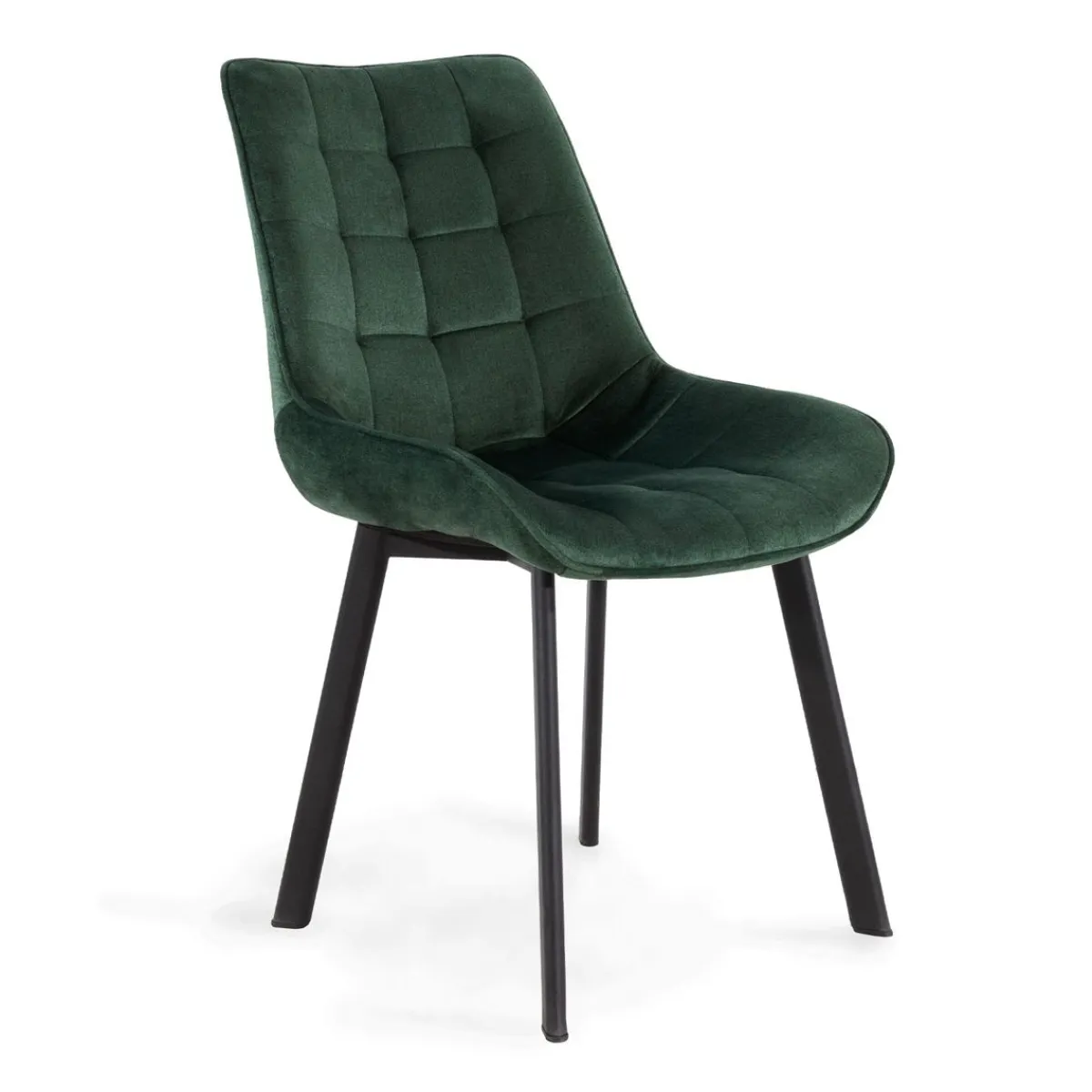 HOMLA Krzeslo Colin Welurowe Zielone 53X61X88 Cm Zielony Outlet