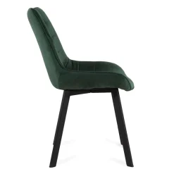 HOMLA Krzeslo Colin Welurowe Zielone 53X61X88 Cm Zielony Outlet
