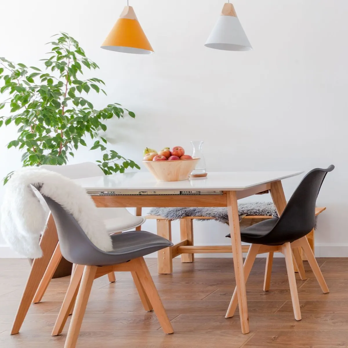 HOMLA Krzeslo Fisco Biale 48X56X82 Cm Bialy Online