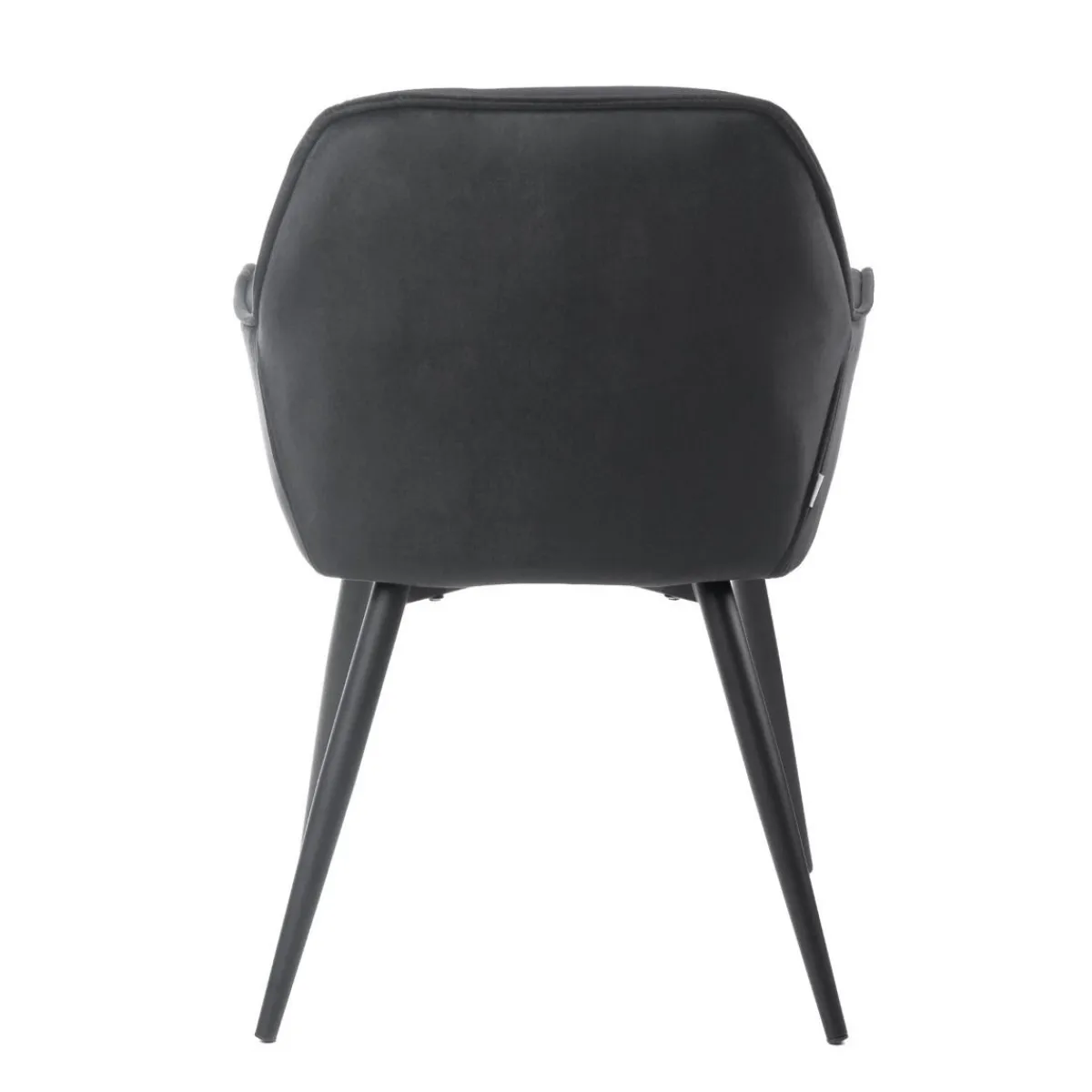HOMLA Krzeslo Flossi Welurowe Czarne 57X63X84 Cm Czarny New