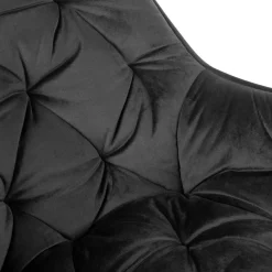 HOMLA Krzeslo Flossi Welurowe Czarne 57X63X84 Cm Czarny New