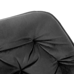 HOMLA Krzeslo Flossi Welurowe Czarne 57X63X84 Cm Czarny New