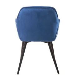 HOMLA Krzeslo Flossi Welurowe Granatowe 57X63X84 Cm Granatowy Hot
