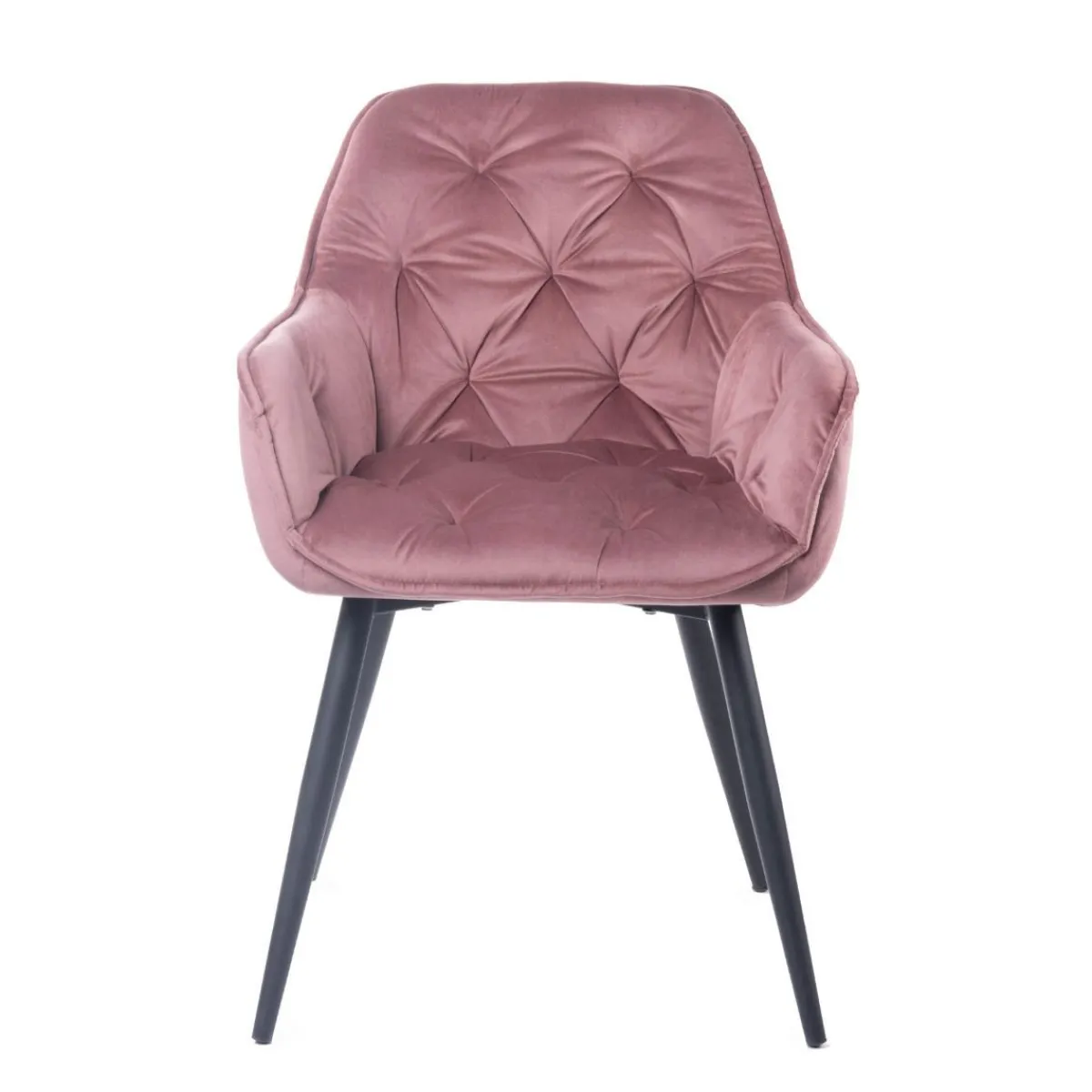 HOMLA Krzeslo Flossi Welurowe Rozowe 57X63X84 Cm Rozowy New