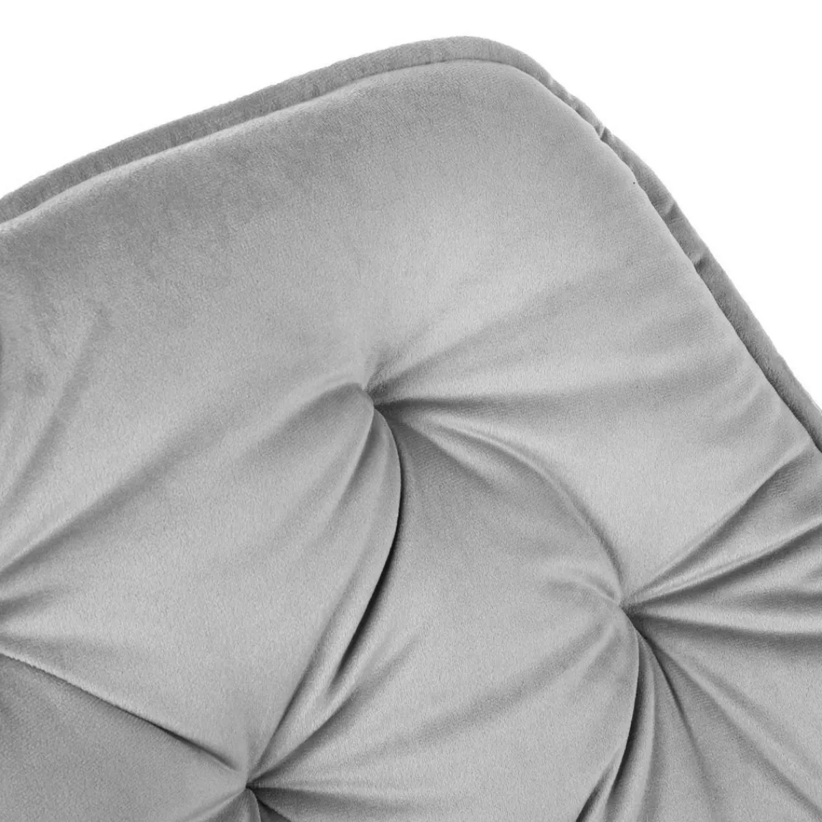 HOMLA Krzeslo Flossi Welurowe Szare 57X63X84 Cm Szary Discount