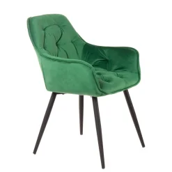 HOMLA Krzeslo Flossi Welurowe Zielone 57X63X84 Cm Zielony Hot