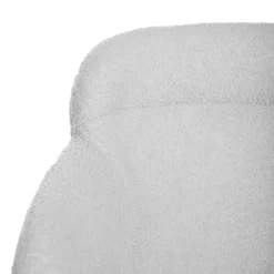 HOMLA Krzeslo Fluffy Szare W Tkaninie Teddy 57X60X78 Cm