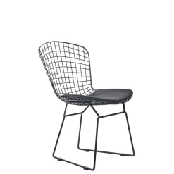 HOMLA Krzeslo Industrial Metalowy 58X54X80 Cm Czarny Outlet