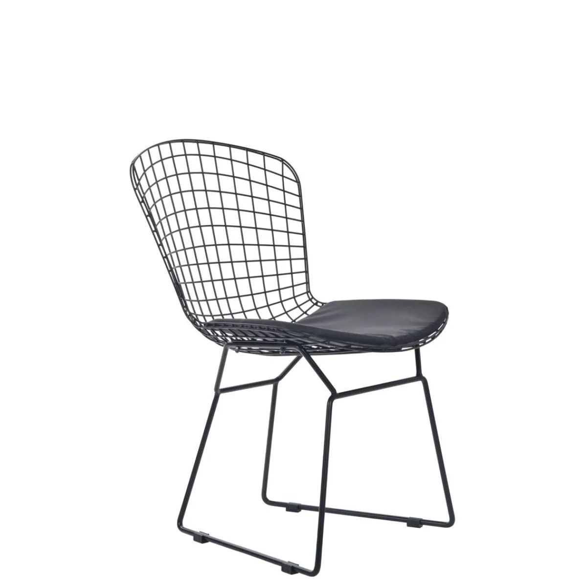 HOMLA Krzeslo Industrial Metalowy 58X54X80 Cm Czarny Outlet