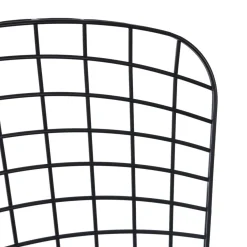 HOMLA Krzeslo Industrial Metalowy 58X54X80 Cm Czarny Outlet