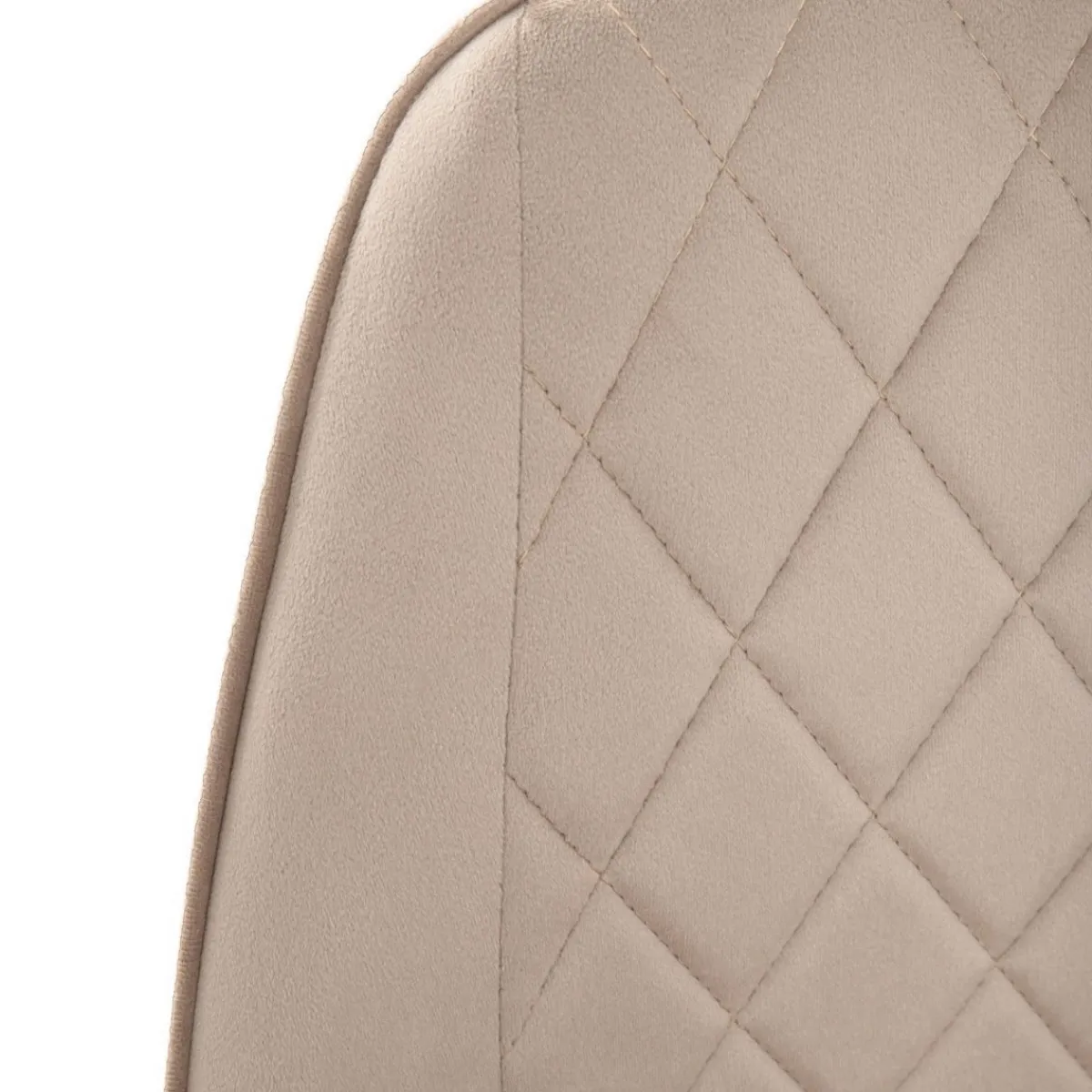 HOMLA Krzeslo Laurent Obrotowe Welurowe Czarne 54X55X85 Cm, Sh: 50Cm Bezowy Discount
