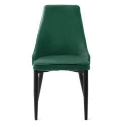 HOMLA Krzeslo Louis Ribbon Welurowe Zielone 44X59X88 Cm Zielony Hot