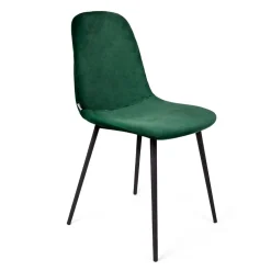 HOMLA Krzeslo Slank Welurowe Zielone 44X52X85Cm Zielony Clearance