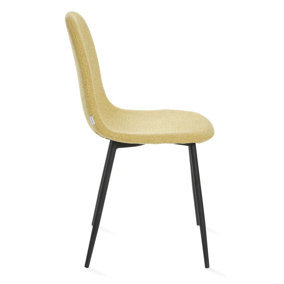HOMLA Krzeslo Slank W Tkaninie Musztardowe 44X52X85Cm Musztardowy