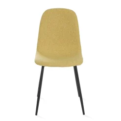 HOMLA Krzeslo Slank W Tkaninie Musztardowe 44X52X85Cm Musztardowy