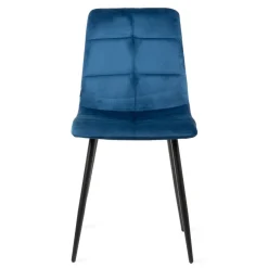 HOMLA Krzeslo Triss Welurowe Granatowe 44X57X88 Cm Granatowy Discount