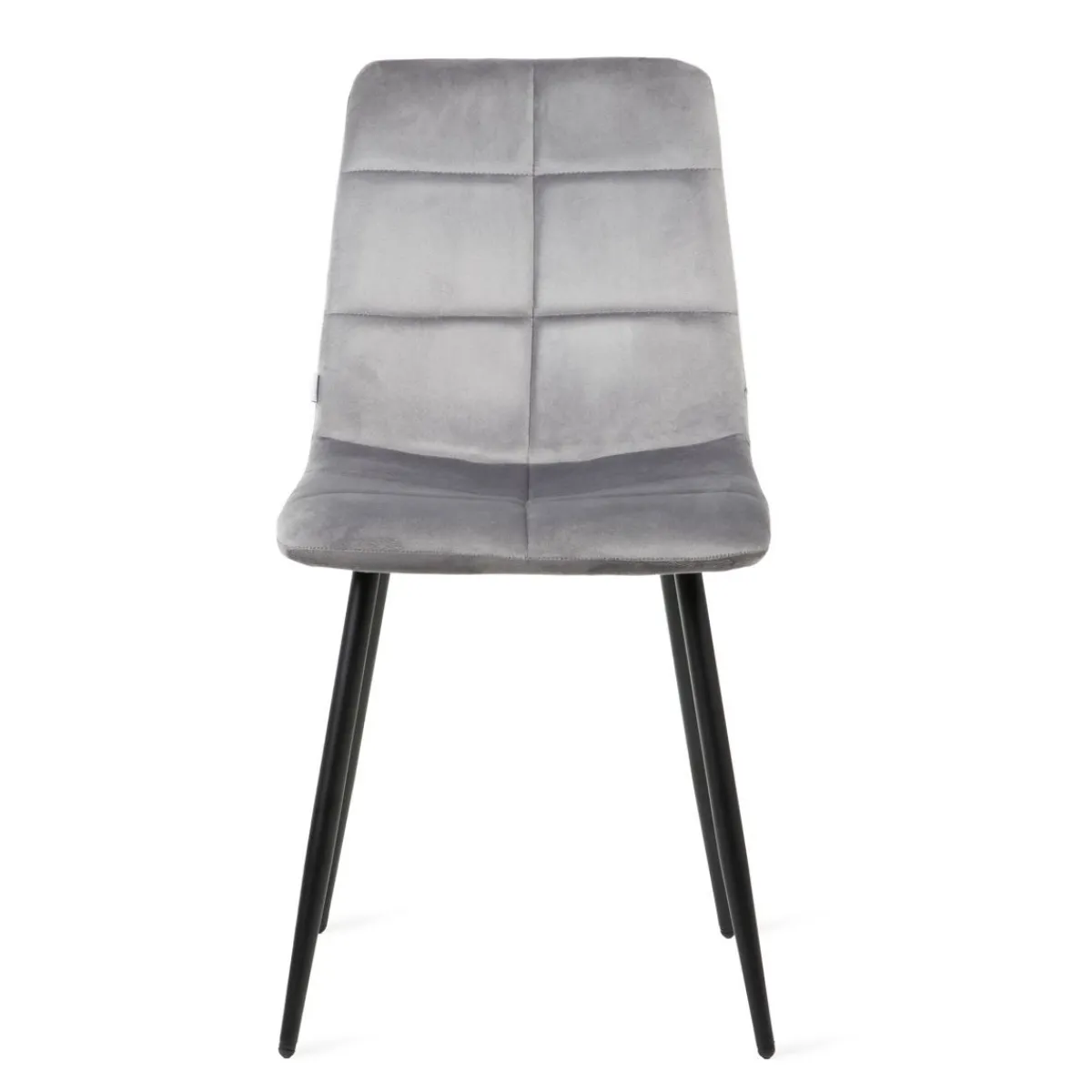 HOMLA Krzeslo Triss Welurowe Szare 44X57X88 Cm Szary Outlet