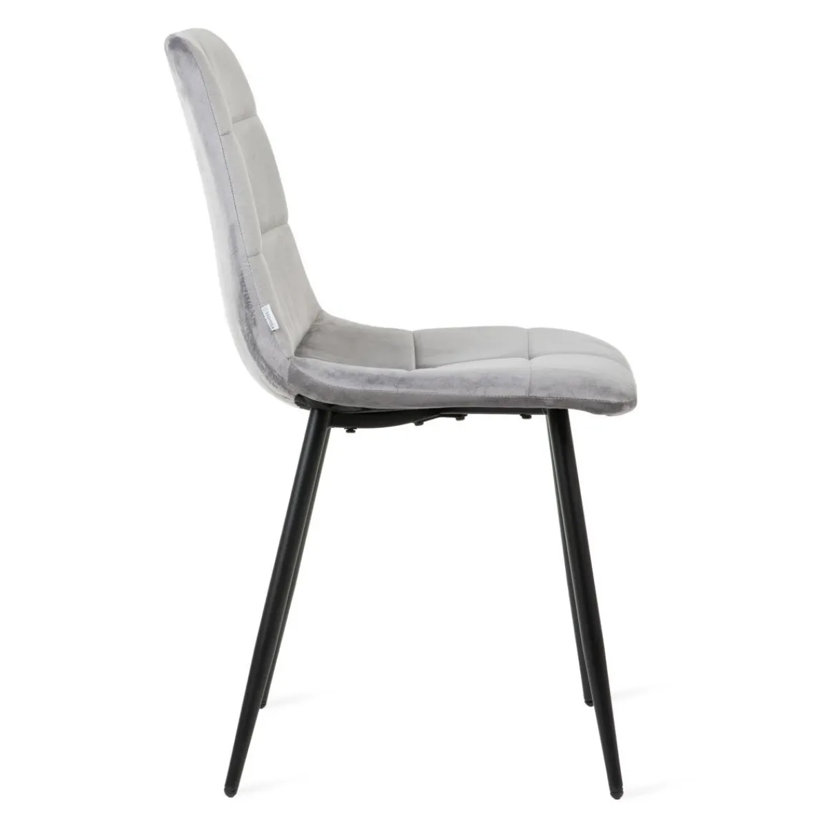 HOMLA Krzeslo Triss Welurowe Szare 44X57X88 Cm Szary Outlet