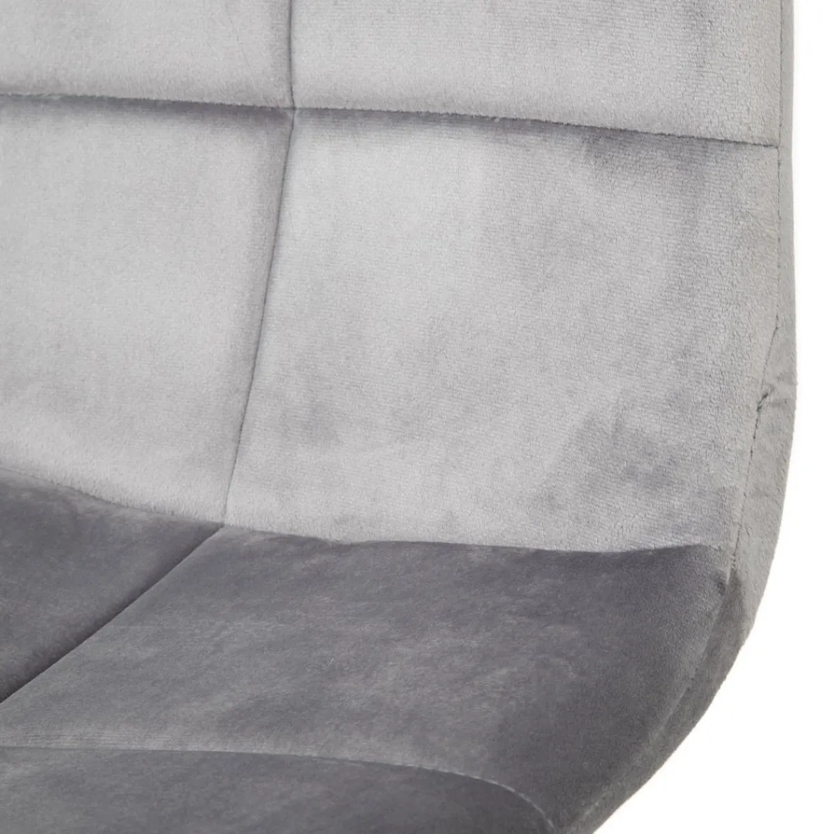 HOMLA Krzeslo Triss Welurowe Szare 44X57X88 Cm Szary Outlet