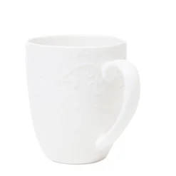 HOMLA Kubek Sylia Z Ornamentem 0,37 L Bialy Discount