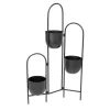 HOMLA Kwietnik Floero Metalowy Czarny 49X14X80 Cm Clearance