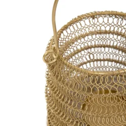HOMLA Lampion Armadilo Skladany Zloty 18X16 Cm Outlet
