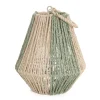 HOMLA Lampion Avli Pleciony Z Zielonymi Elementami 21,5X23 Cm New