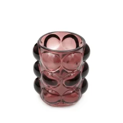 HOMLA Lampion Bubble 9X9,5 Cm Bordowy Sale